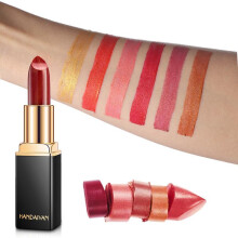 (Matches the image) 9 Colors Gliter Lipstick Mermaid Ji Shiny Pearlescent Warm Lipstick Highly Pigmented Lipstick Lip Gloss