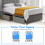 ComfoRest 5FT King Size Bed with Mattress Included with storage 4