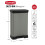 Curver CURVER 50L Kitchen Pedal Deco Bin - 50 Litres - Matt Silver 4