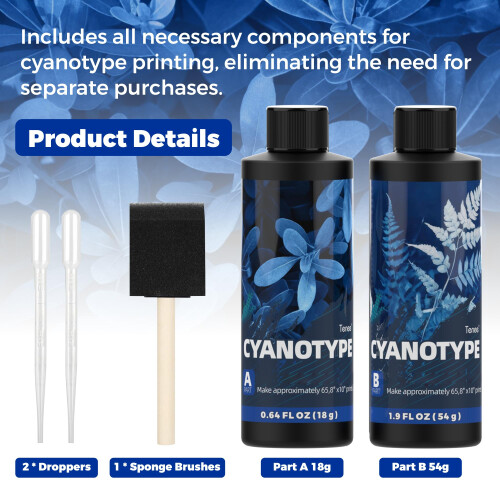 Tenee Complete Cyanotype Kit for Sun Printing 1