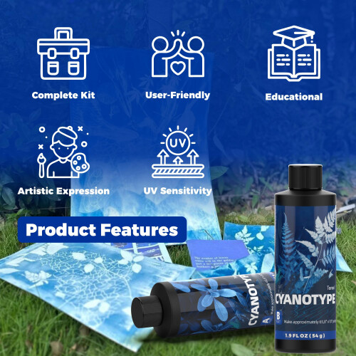 Tenee Complete Cyanotype Kit for Sun Printing 2