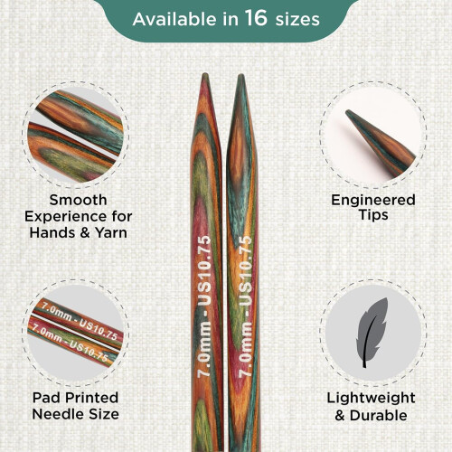KnitPro Symfonie Interchangeable Circular Needles 5" (13cm) | 7.00mm 2