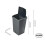 Addis Addis 50ltr Lift Up Flat top Kitchen Waste Trash Complete Bin 6