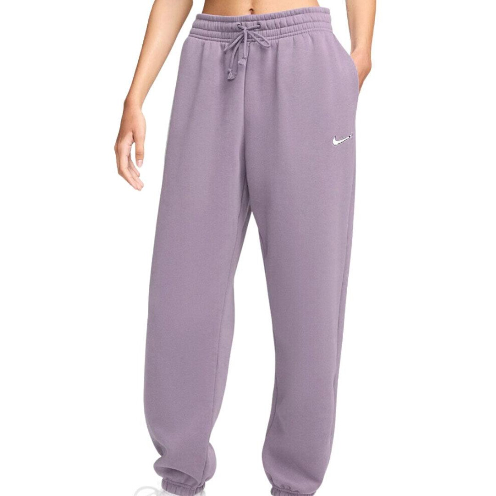 Nike (M, Purple) Womens/Ladies Plain Jogging Bottoms