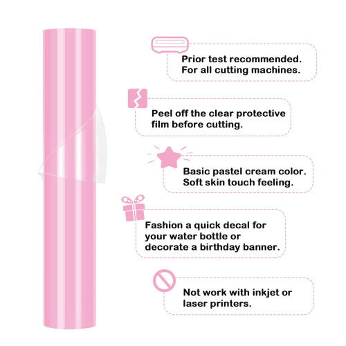 TECKWRAP 001 Permanent Vinyl Roll Sweet Pink 1