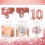 10th Birthday Decorations Retro Pink Rose Gold 3