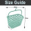 Durable Plastic Peg Tidy Basket Laundry/Clothes Pegs with Handle Light 4