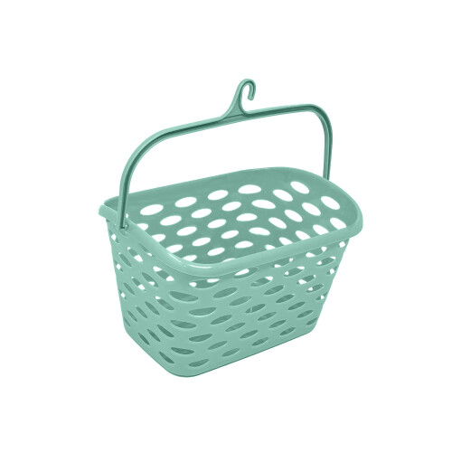 Durable Plastic Peg Tidy Basket Laundry/Clothes Pegs with Handle Light 2