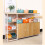 Mofeisor 6-Pack Grey Plastic Storage Basket, Kitchen Cupboard Storage Boxes, Small Bathroom Boxes Organisers with Handles, 4L 4