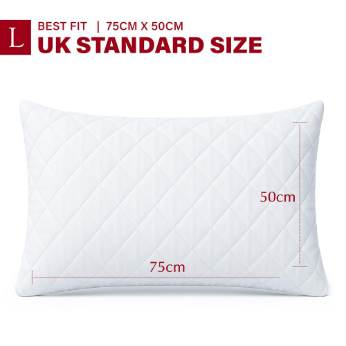 Lakhmaali Pillow Protectors Pack 6 - Standard Size 50x75cm 2