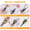 Countersink Drill Bit Set - 5 Pcs Countersink Drill Bit with Depth Stop Collar, 82 Counterbores 1/4" Hex Shank 5