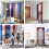 3pcs Red Silver Blue Tinsel Foil Fringe Curtains 4