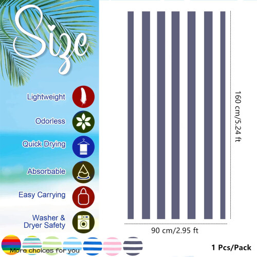 Large Microfibre Beach Towel for Adult 1