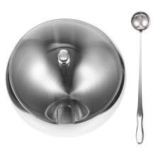 1Set Multipurpose Rvs Kom Schuin Model Voor Salade En Fruit