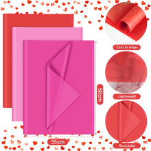 PLULON 60 Sheets Valentine Gift Wrapping Tissue Paper Birthday