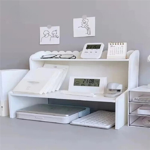 Double-Layer Desktop Storage Rack Organizer for Cosmetics, Sundries - Dawndesslo 1