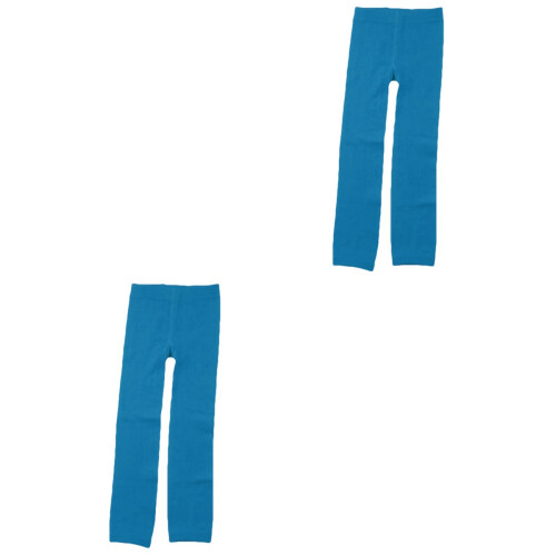 2St Sky Blue Winter Tights , Elastisch En Comfortabele Pasvorm 1