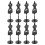 16Pièces Présentoir Mannequin Noir Plastique Usage Rangement 9