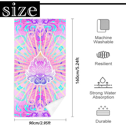 Mienocol Large Quick Dry Microfibre Beach Bath Towel 1