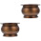 2Pièces Brûleur D'encens Maison Marron Storage 3
