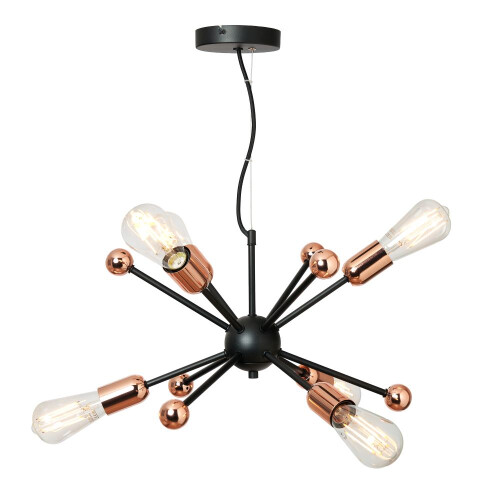 Litecraft Marcel Ceiling Pendant 6 Light - Copper