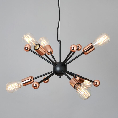 Litecraft Marcel Ceiling Pendant 6 Light - Copper 2