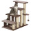 Escada de quatro degraus com poste para arranhar para gatos 8