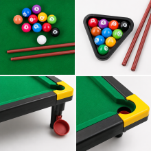 Kids Mini Pool Table Snooker Game Set with Cues