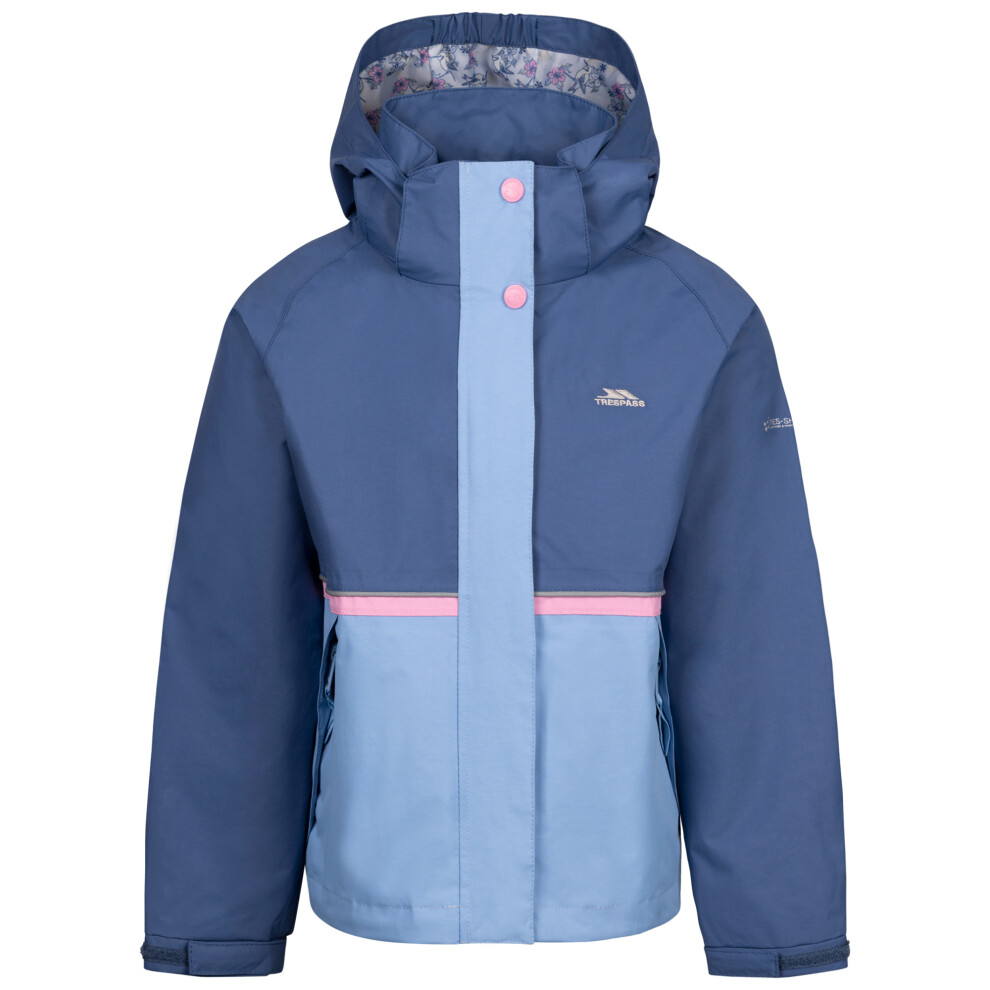 Trespass (3-4 Years, Blue Tone) Girls Allora Tp50 Waterproof Jacket