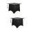2Pièces Boîte Cadeau Graduation Cap Noire Design Compact 4