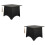 2Pièces Boîte Cadeau Graduation Cap Noire Design Compact 5