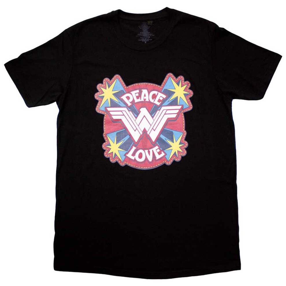 Dc Comics Wonder Woman Peace And Love T Shirt
