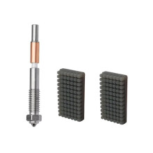 For QIDI 4 Hardened Steel Nozzle 0.4mm Quick Removal Nozzles with 2 Silicone Brush 3D Printer Nozzles Replace Parts