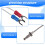3.3Ft K Type Thermocouple Temperature Controller 0-400C Sensor Probe 4