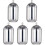 5Pièces Organiseur Coton-Tiges Cotons En Acier Argent Compact 6