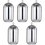 5Pièces Organiseur Coton-Tiges Cotons En Acier Argent Compact 7