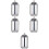 5Pièces Organiseur Coton-Tiges Cotons En Acier Argent Compact 11