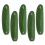 5Pièces Décorations Concombres Vert Faux Pour Cuisine 7