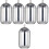 5Pièces Organiseur Coton-Tiges Cotons En Acier Argent Compact 8