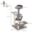 Tiragraffi a cinque livelli con scaletta, beige 3