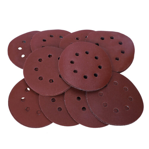 80pc 125mm Sanding Discs Pads 40-400 Mixed Orbital Sander Hook Loop Sand Paper 2