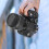 Black Plastic Camera Body Cover + Rear Lens Cap for  Digital SLR 4