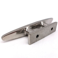 8X 316 Stainless Steel Polished Combo Mooring Cleat 2 Hole Hardware Boat Cleats for Marine Boat Deck Rope Tie Yacht