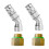 Adjustable Sprayer Nozzle Tips 2 Sets High Pressure Misting Spray Nozzle 1.5mm Aperture 1
