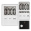 Digital Kitchen Timer, Timer, Egg Timer, Suitable for Work, Sports Timer, Game, Cooking Timer, 2 Pack White 4