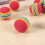 50pcs  Swing Training Aids Indoor Practice Sponge Foam Rainbow Balls 2