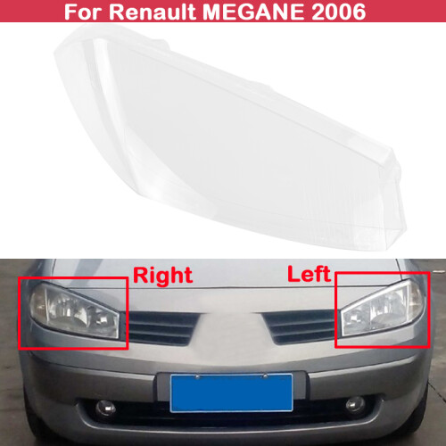Car Front Headlight  light lamp Lens Shell Cover Replacement for  Megane 2006 Right 1