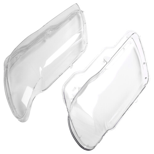 2Pcs Car Clear Headlight Lens Shell Cover Replacement  Light Lamp Cover for  7 E65 E66 2005-2008 1