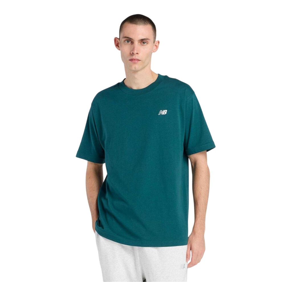 New Balance (Xxl, Green) Mens Cotton T-Shirt