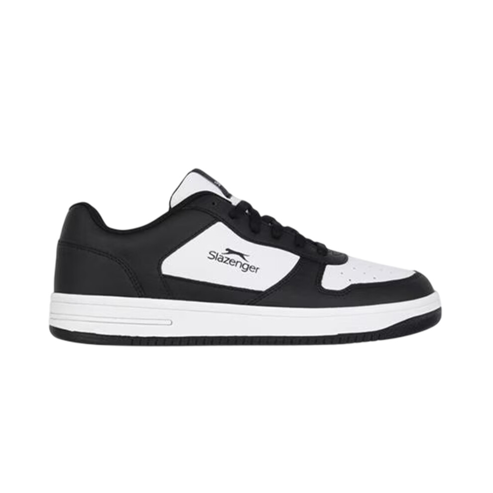 Slazenger (4 Uk, /White) Womens/Ladies Leather Flat Trainers Black